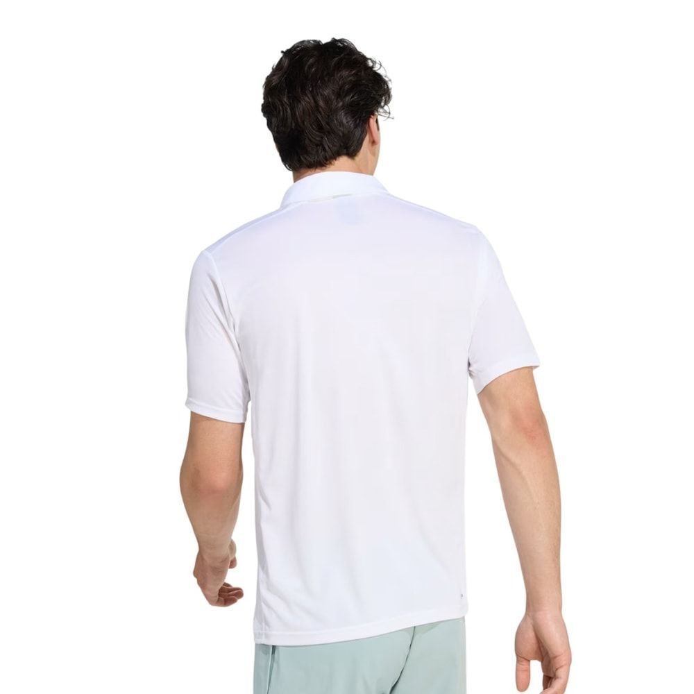 Camisa Polo Adidas Workout Essentials Base Masculina Branco 2