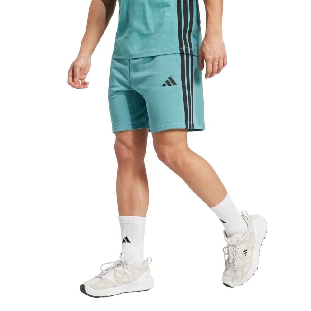 Short Adidas Três Listras French Terry Masculino