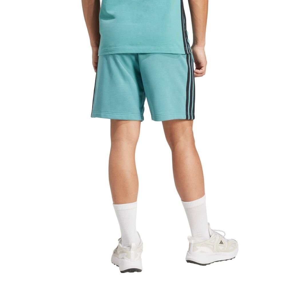 Short Adidas Três Listras French Terry Masculino Verde 2