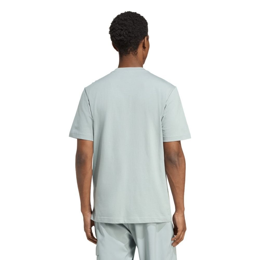 Camiseta Adidas Essentials Logo Linear Masculina Verde 2