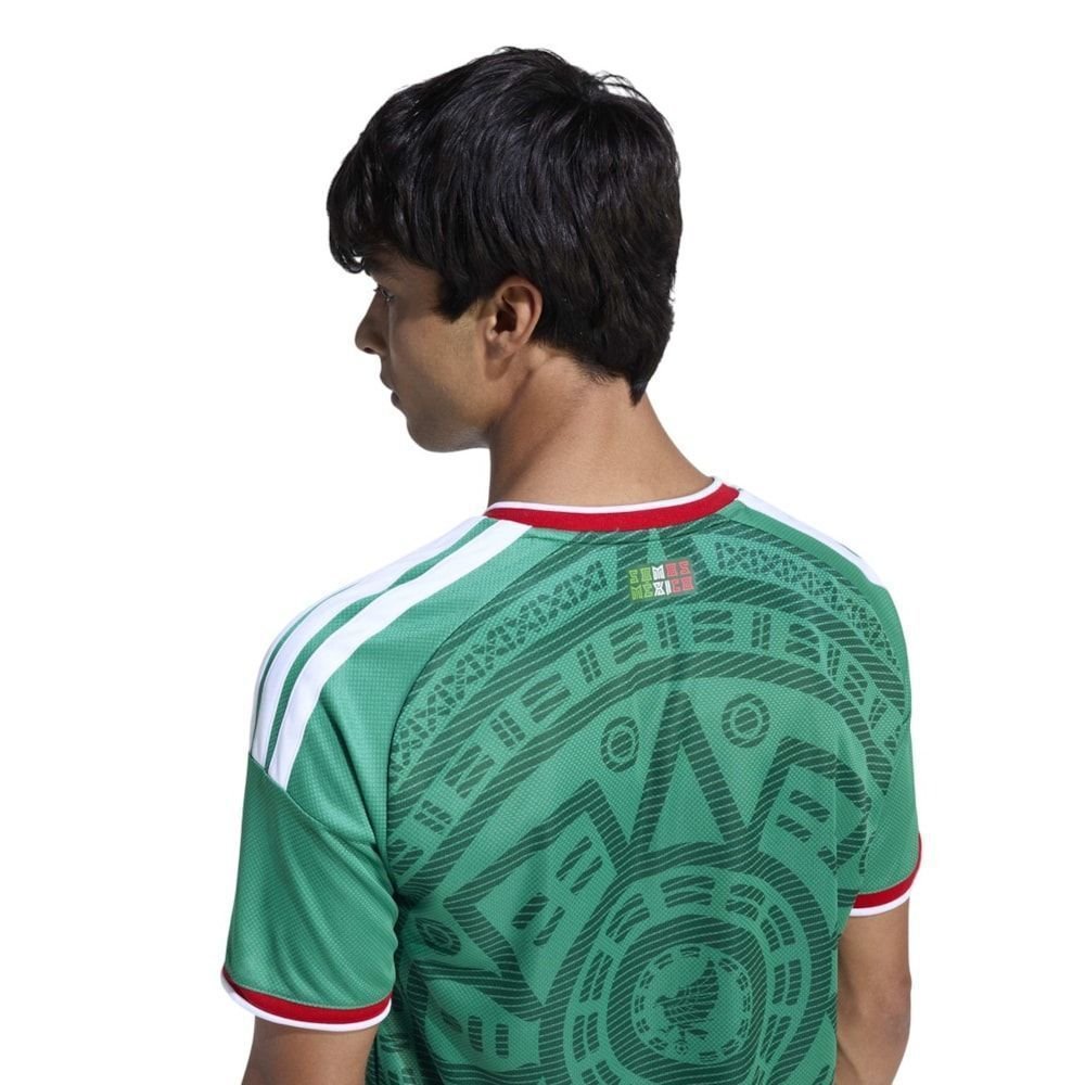 Camisa Adidas México I 2026 Masculina Verde 3