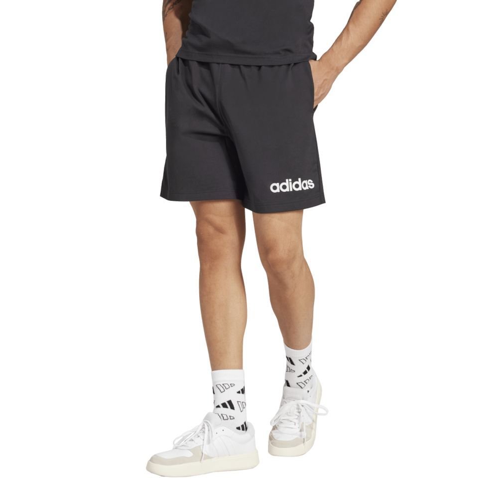 Short Adidas Essentials Logo Linear Masculino Preto 4