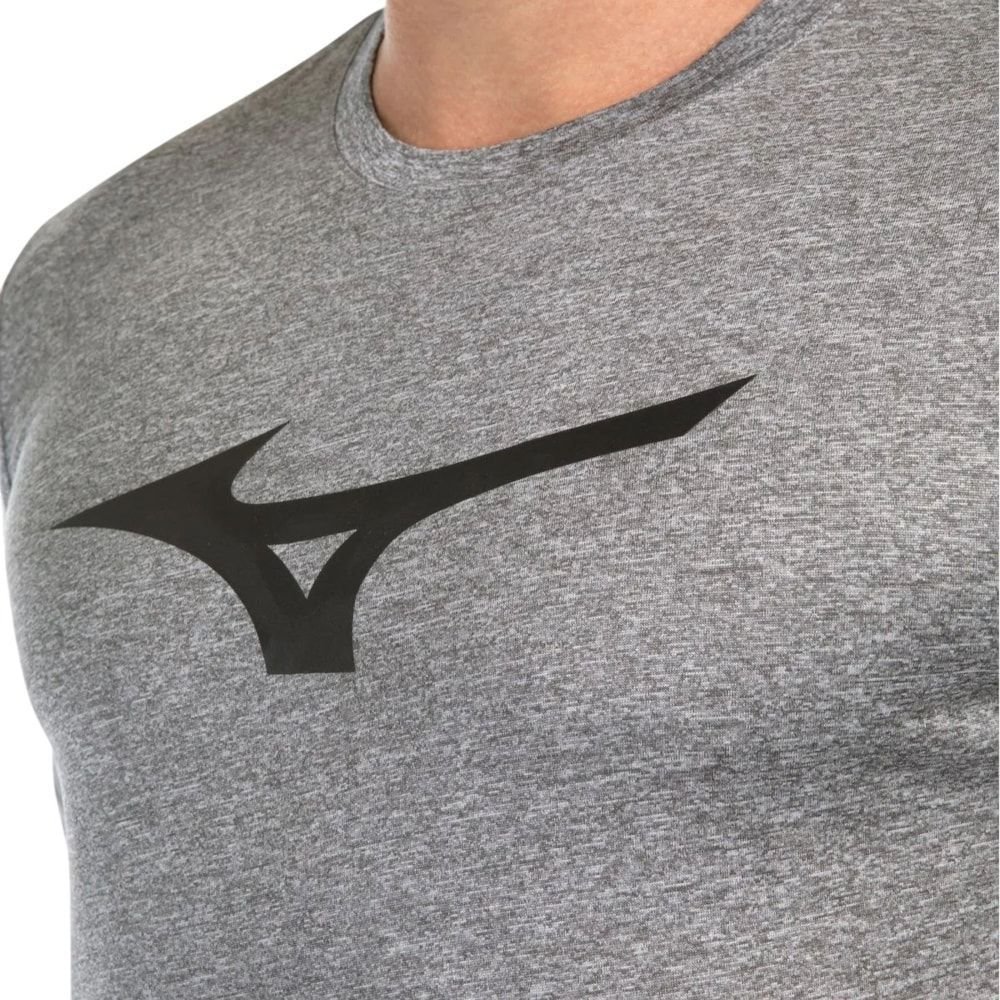 Camiseta Mizuno Run Spark Mescla Masculina Cinza 3