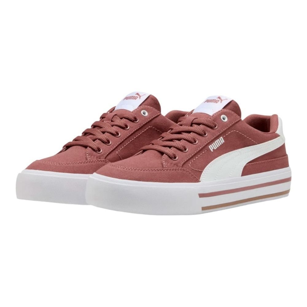 Tênis Puma Court Classic Vulc FS Feminino Vermelho 3