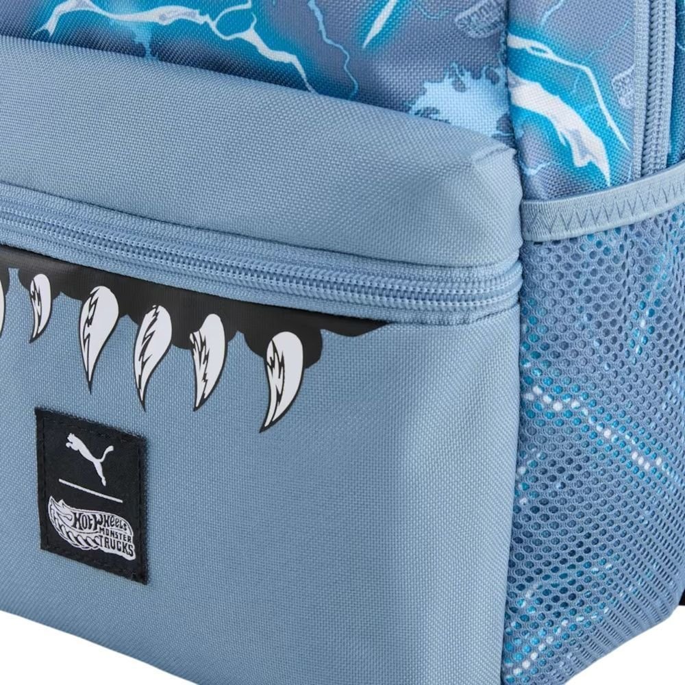 Mochila Puma X Hot Wheels Monster Trucks Infantil Azul 3