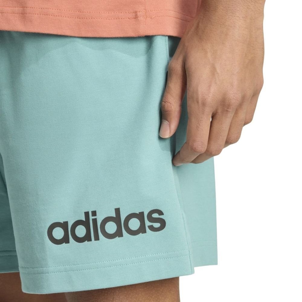 Short Adidas Essentials Logo Linear Masculino Verde 4