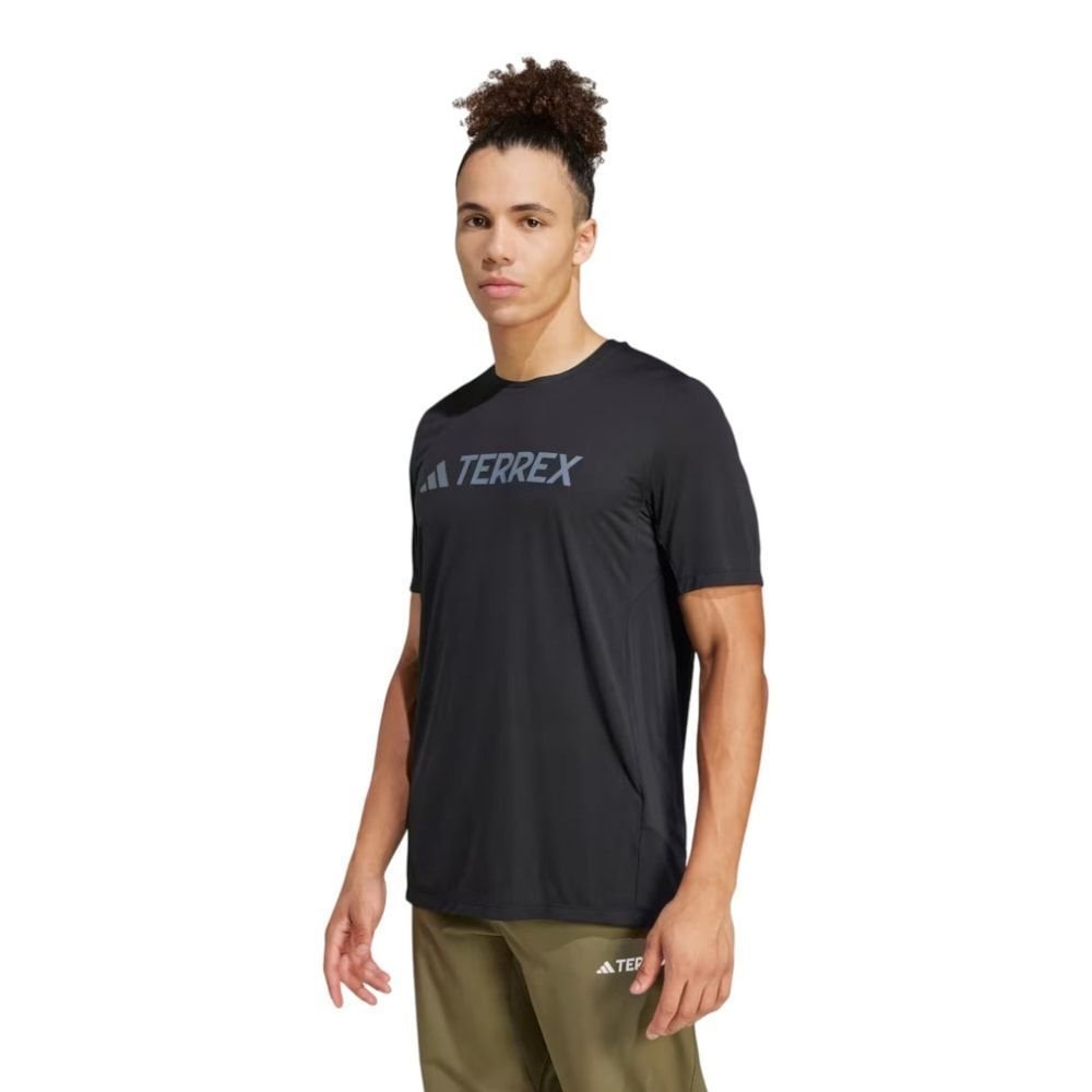 Camiseta Adidas Terrex Multi Logo Tech Masculina Preto