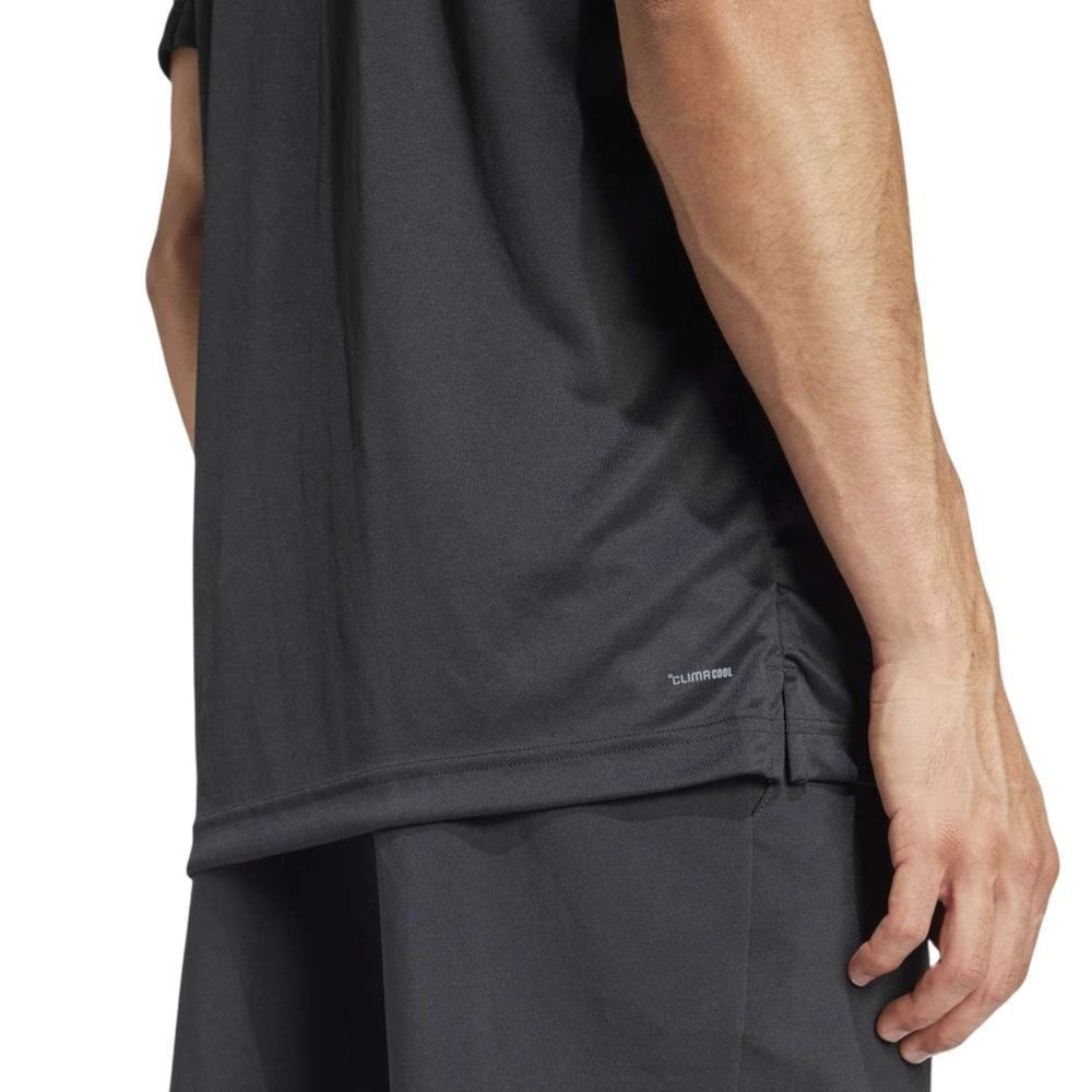 Camiseta Adidas Club Tennis 3 Stripes Masculina Preto 4