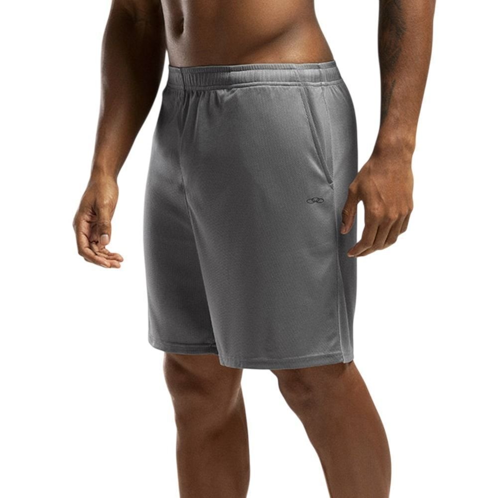 Bermuda Olympikus Basic Mesh 7 Masculina Cinza 2