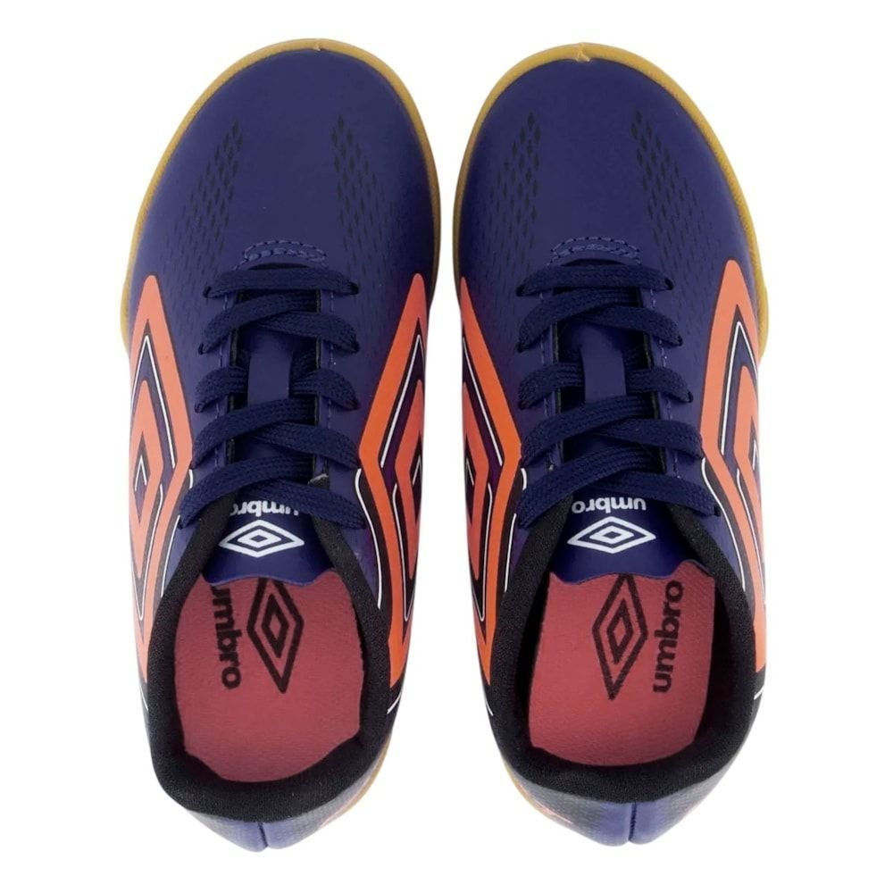 Chuteira Futsal Umbro Fast II Infantil Azul 4
