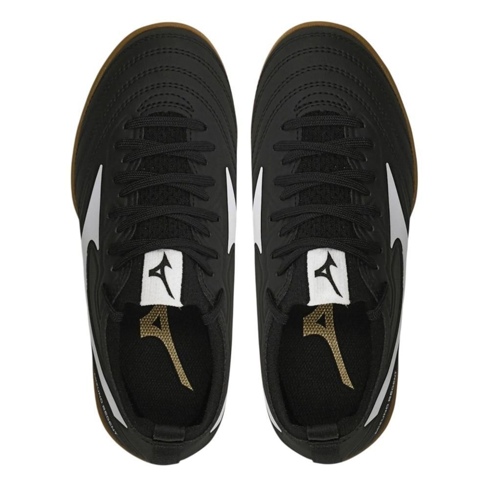 Chuteira Futsal Mizuno Regent IN Infantil Preto 4