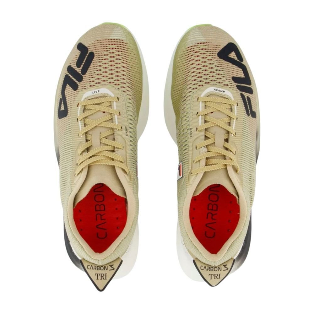 Tênis Fila Racer Carbon 3 Tri Feminino Dourado 5