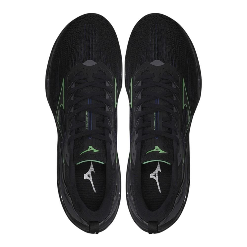 Tênis Mizuno Wave Stratos 3 Masculino Preto 4