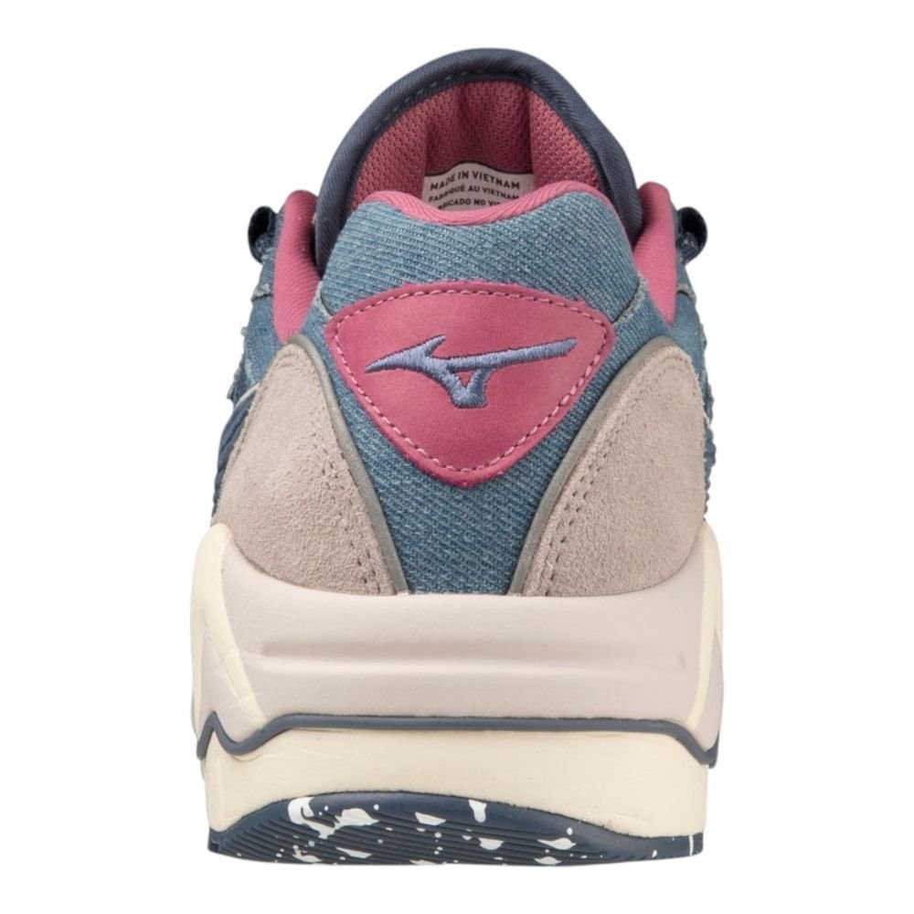 Tênis Mizuno Wave Rider 1 Nikka Pokka Unissex Azul/Bege 3
