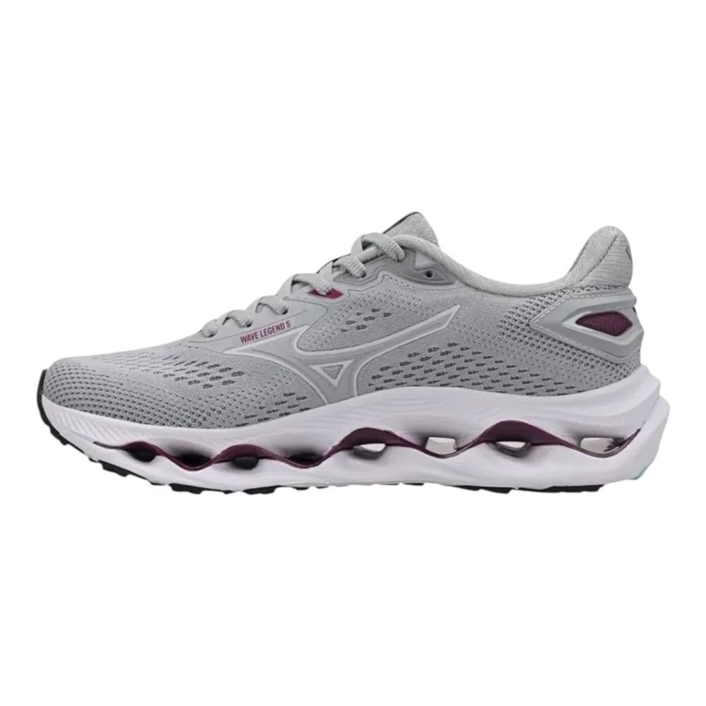 Tênis Mizuno Wave Legend 5 Feminino Cinza 2