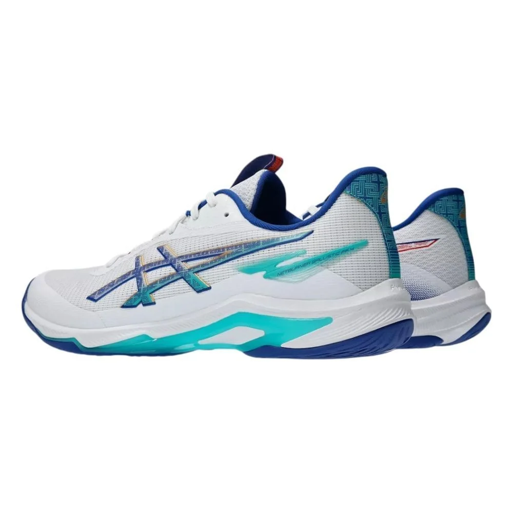 Tênis Asics Netburner Ballistic FF 4 Masculino Branco 4