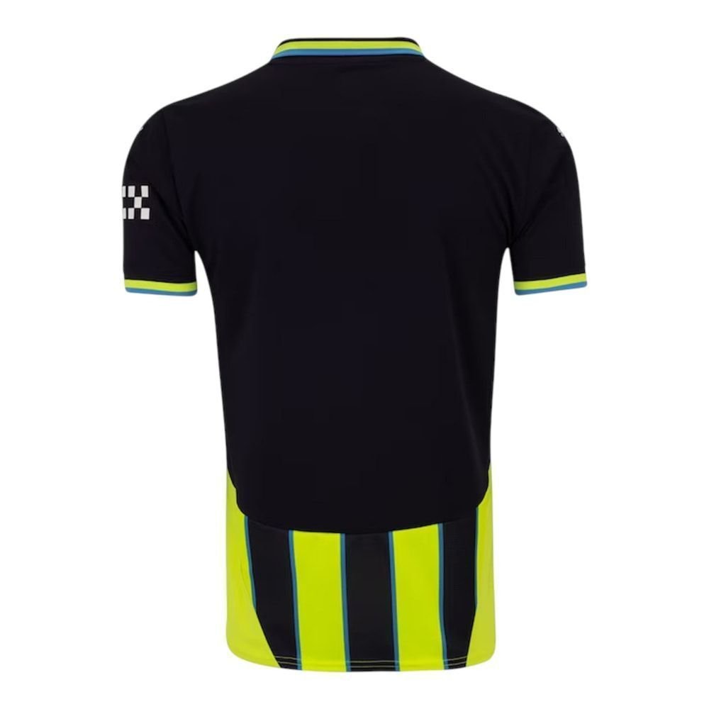 Camisa Puma Manchester City II 2024/25 Torcedor Masculina Preto/Amarelo 2