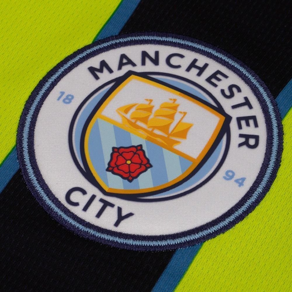 Camisa Puma Manchester City II 2024/25 Torcedor Masculina Preto/Amarelo 3