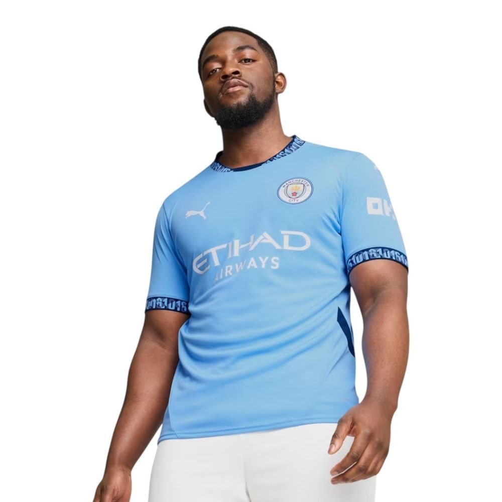 Camisa Puma Manchester City I 2024/25 Torcedor Masculina