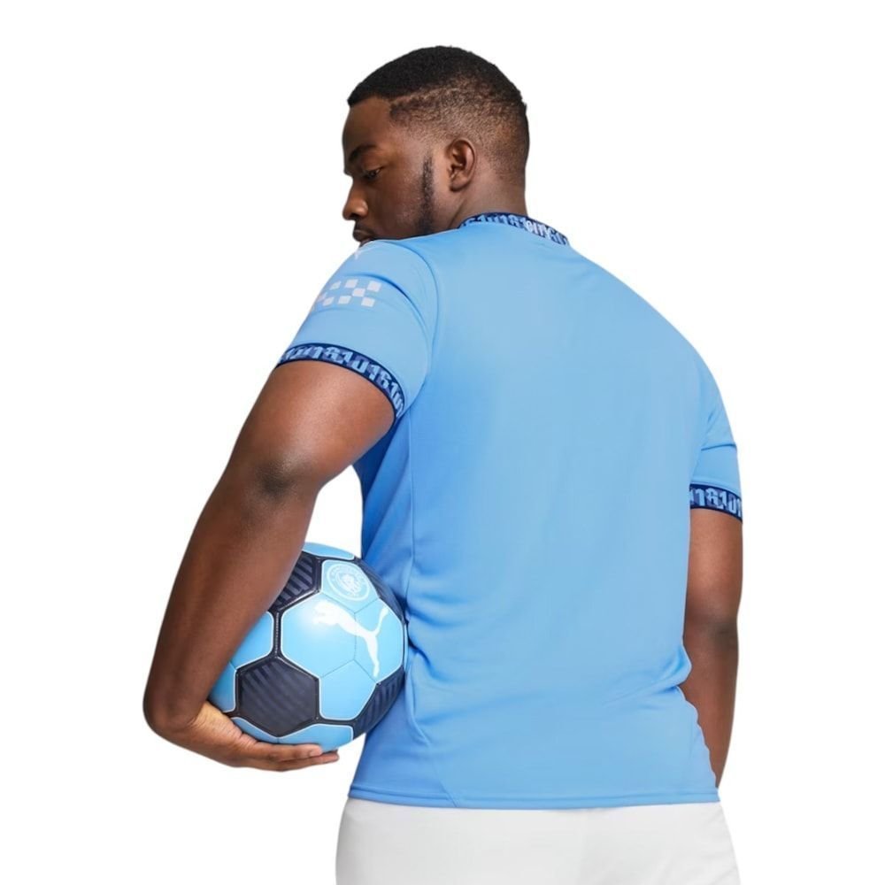 Camisa Puma Manchester City I 2024/25 Torcedor Masculina Azul 2