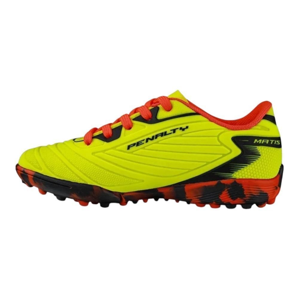 Chuteira Society Penalty MatÍs Turbo Infantil Amarelo 2
