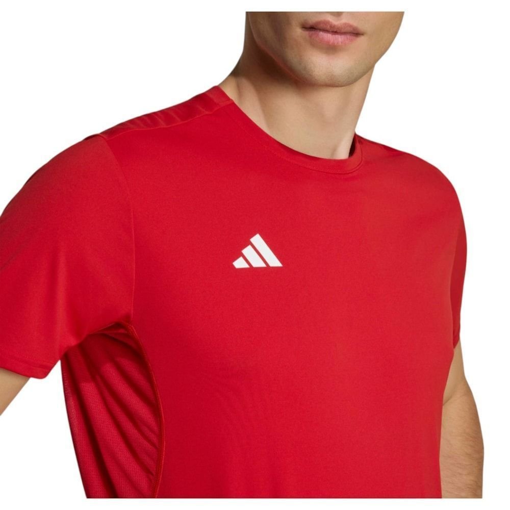 Camiseta Adidas Adizero Essentials Masculina Vermelho 3
