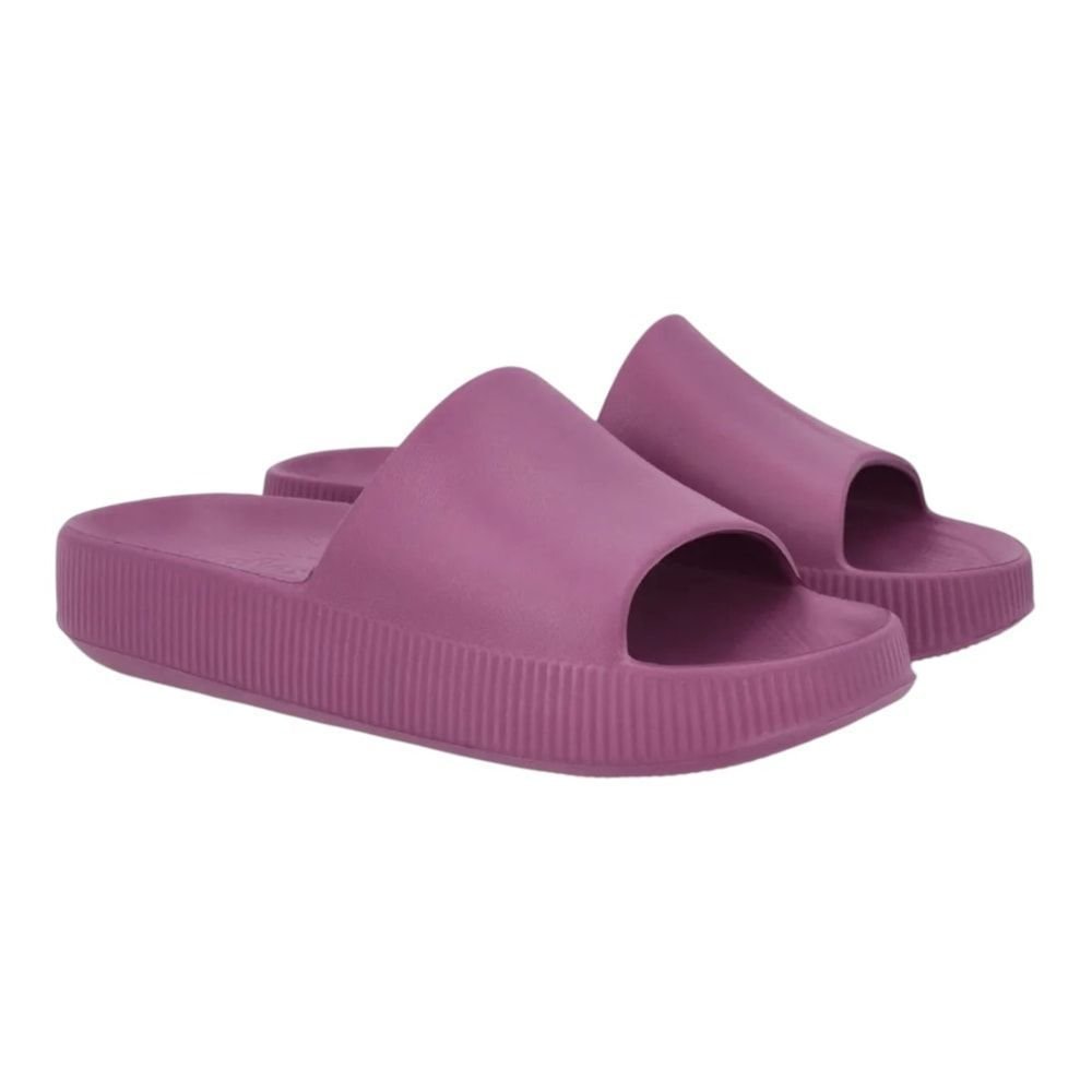 Chinelo Usaflex Slid Poofy Plataforma Feminino Preto 2