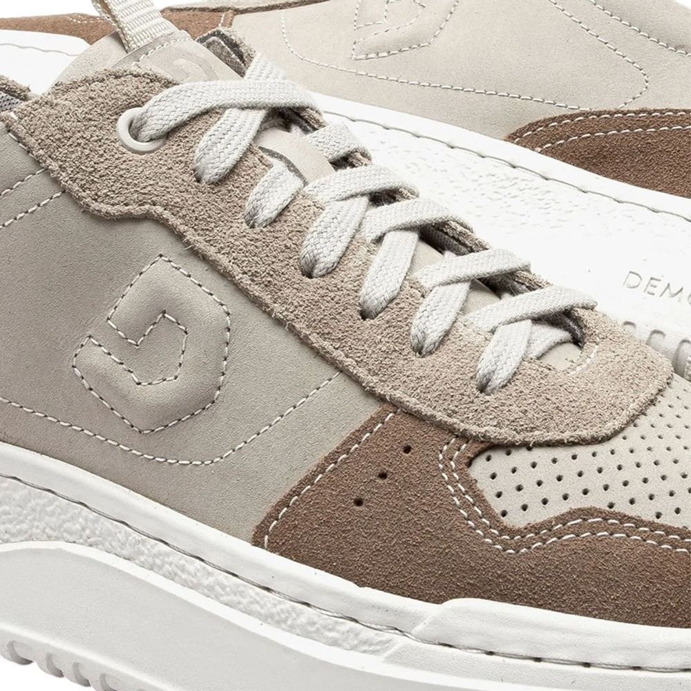 Tênis Democrata Denim Block Masculino Bege 4