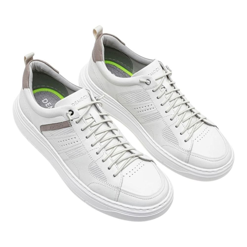 Tênis Democrata Denim Joe Ultra Light Masculino Branco 2