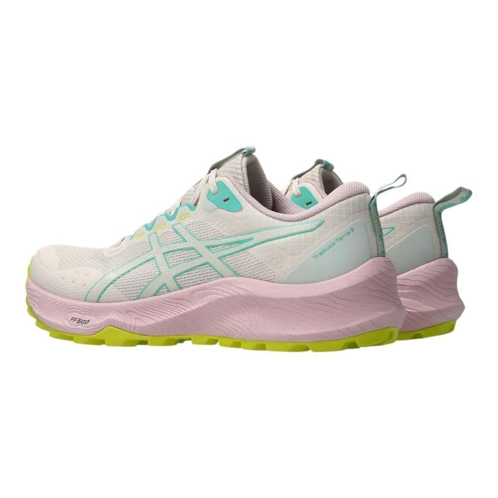 Tênis Asics Trabuco Terra 3 Feminino Bege/Rosa 4