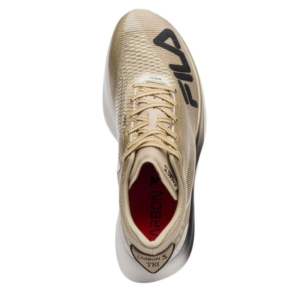 Tênis Fila Racer Carbon 3 Tri Masculino Dourado 5