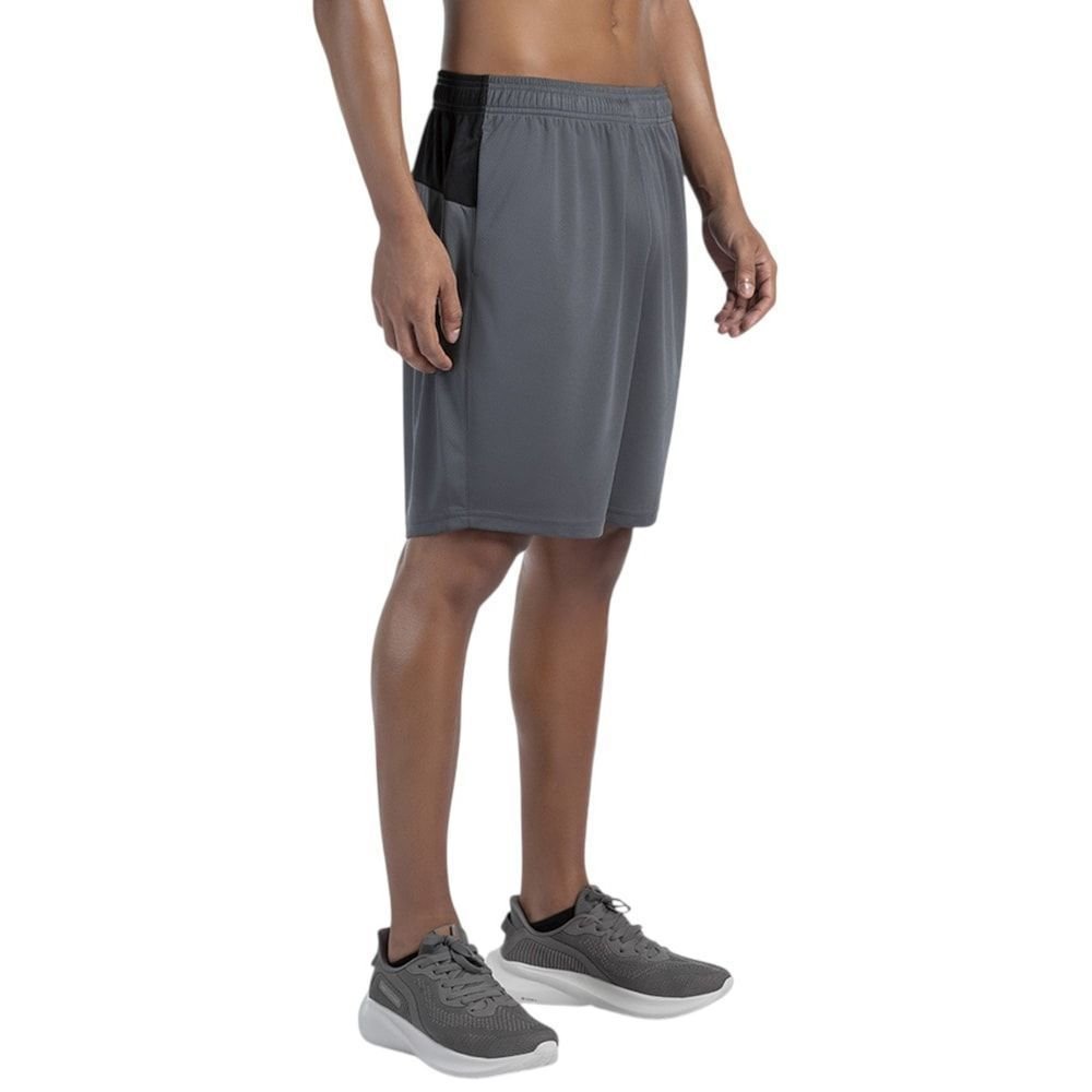 Bermuda Olympikus Line Mesh 7 Masculina Cinza 3