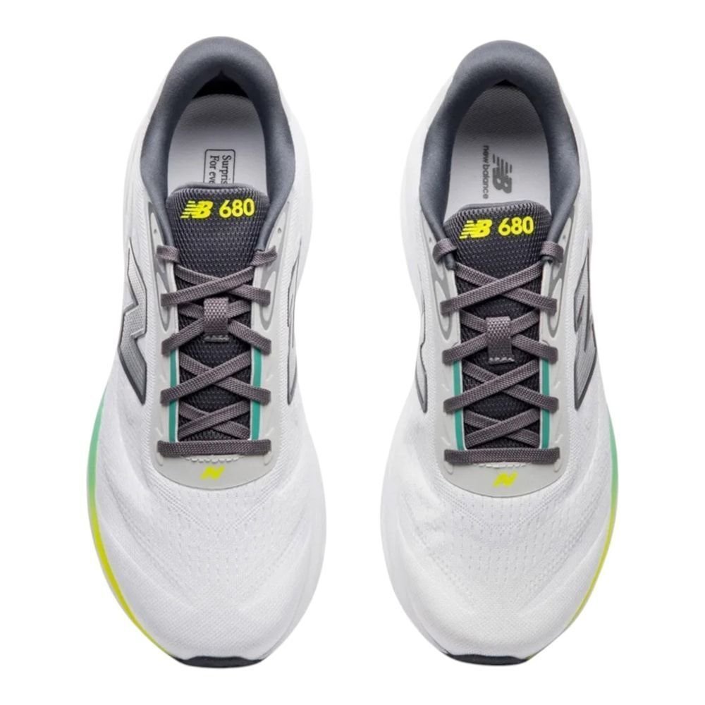 Tênis New Balance Fresh Foam 680 V9 Masculino Branco 5
