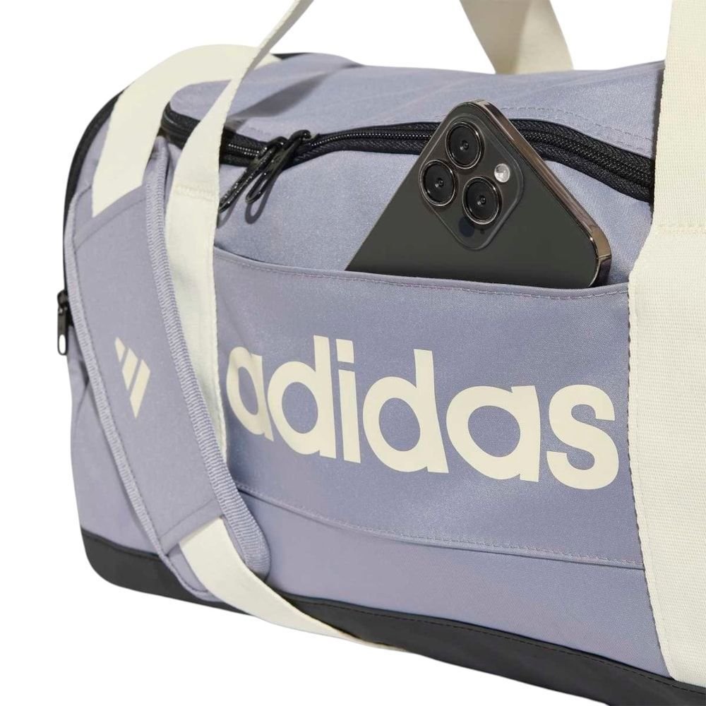 Mala Adidas Duffel Linear Small Cinza 4