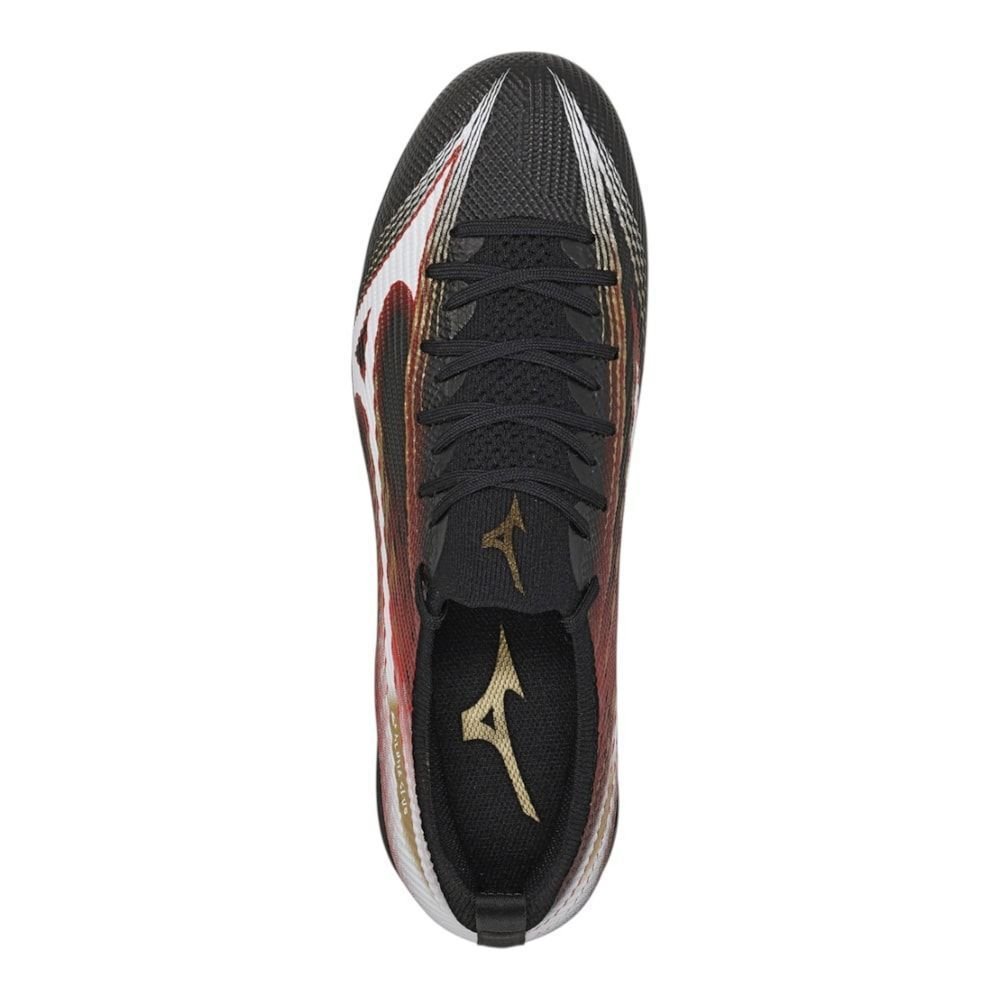 Chuteira Campo Mizuno Alpha Club MD Unissex Preto 5