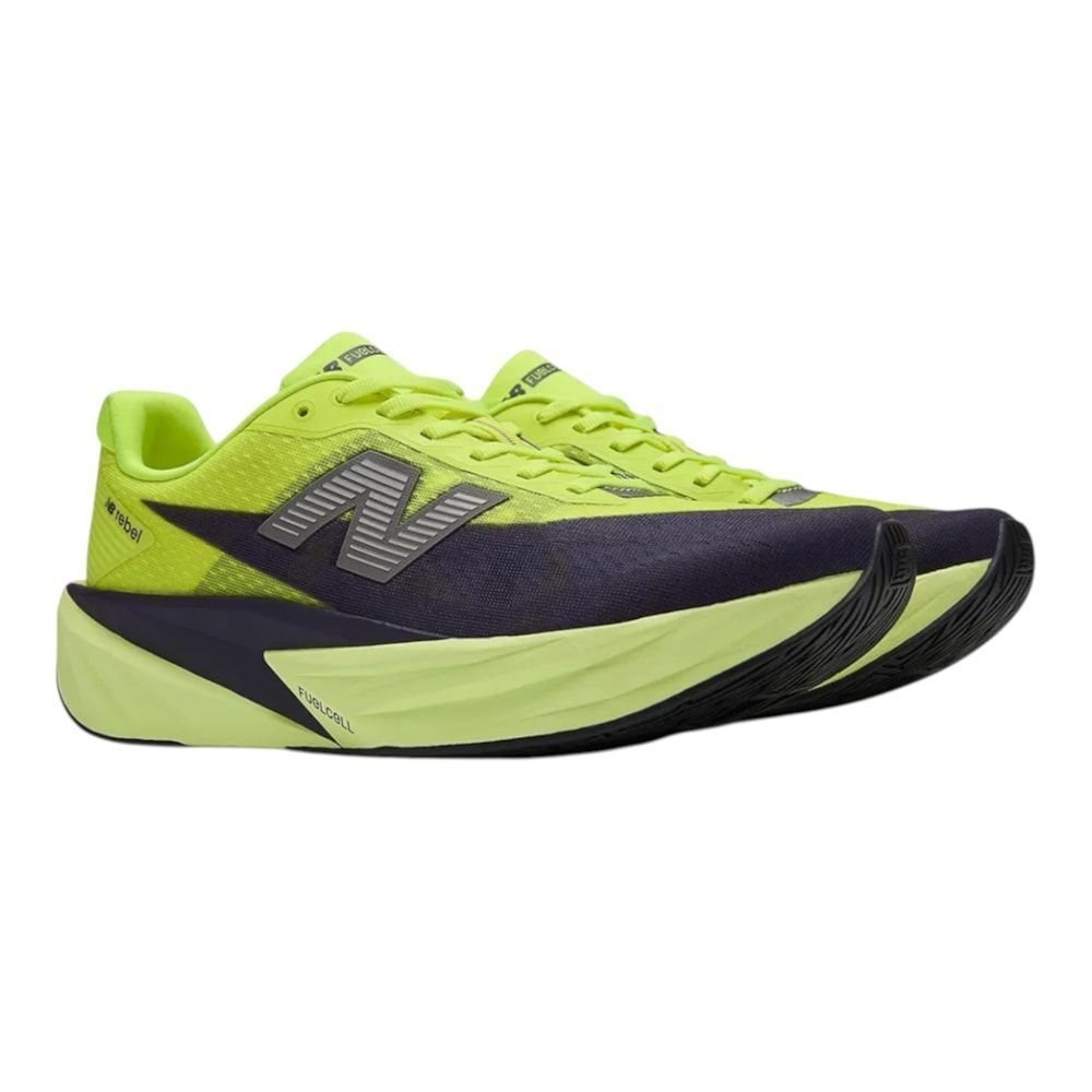 Tênis New Balance Fuelcell Rebel V5 Masculino Amarelo 3