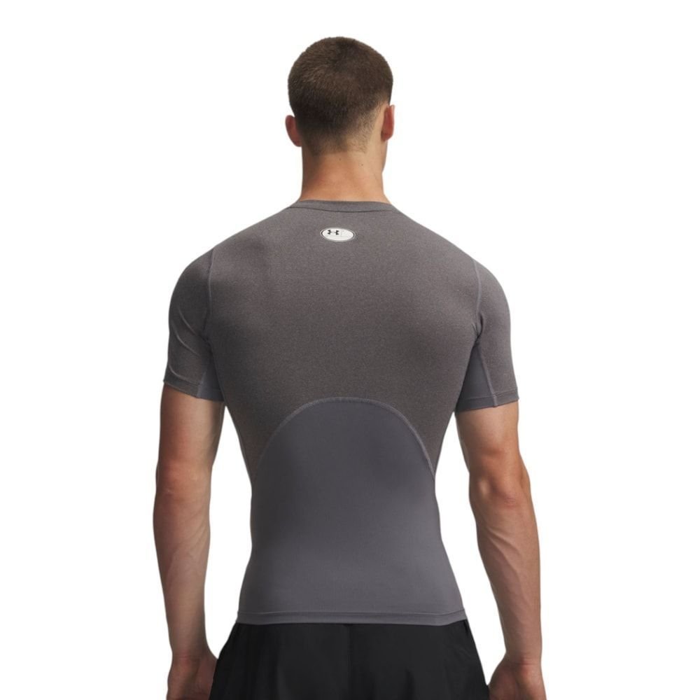 Camiseta de Compressão Under Armour Treino HG Masculino Cinza 2
