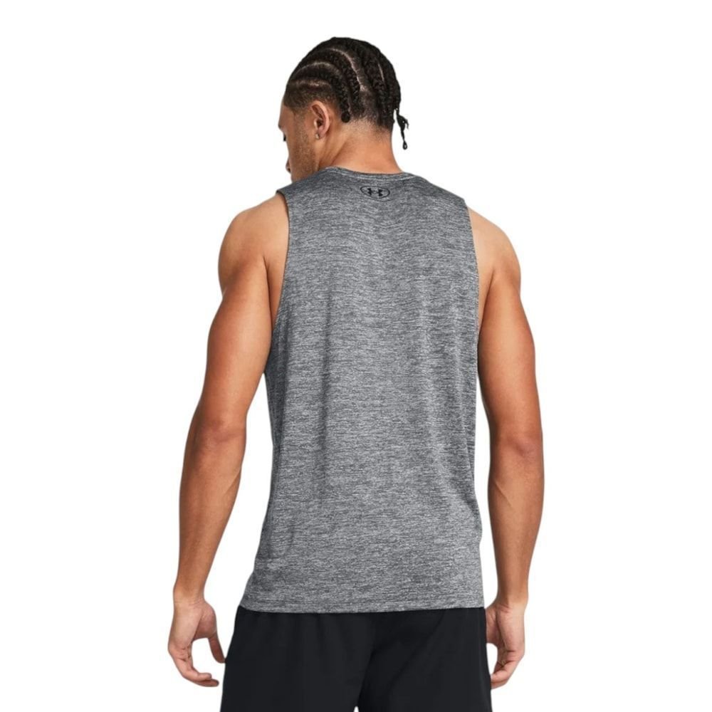 Regata Under Armour Tech Tank Masculina Cinza 2
