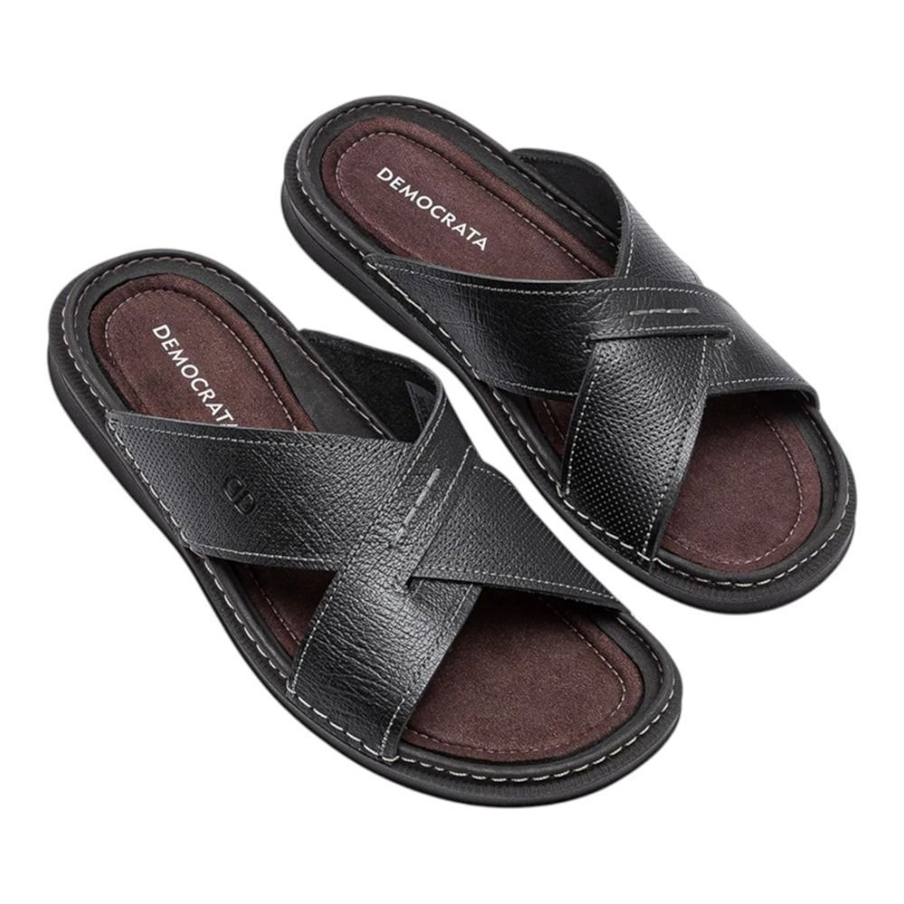 Sandália Democrata Easy Lazy Masculina Preto 2