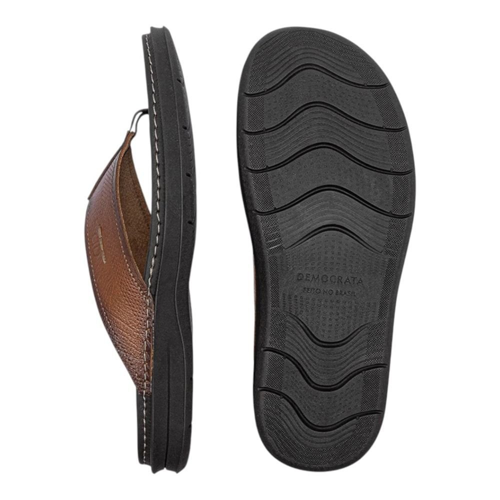 Chinelo Democrata Lazy Masculino Marrom 4