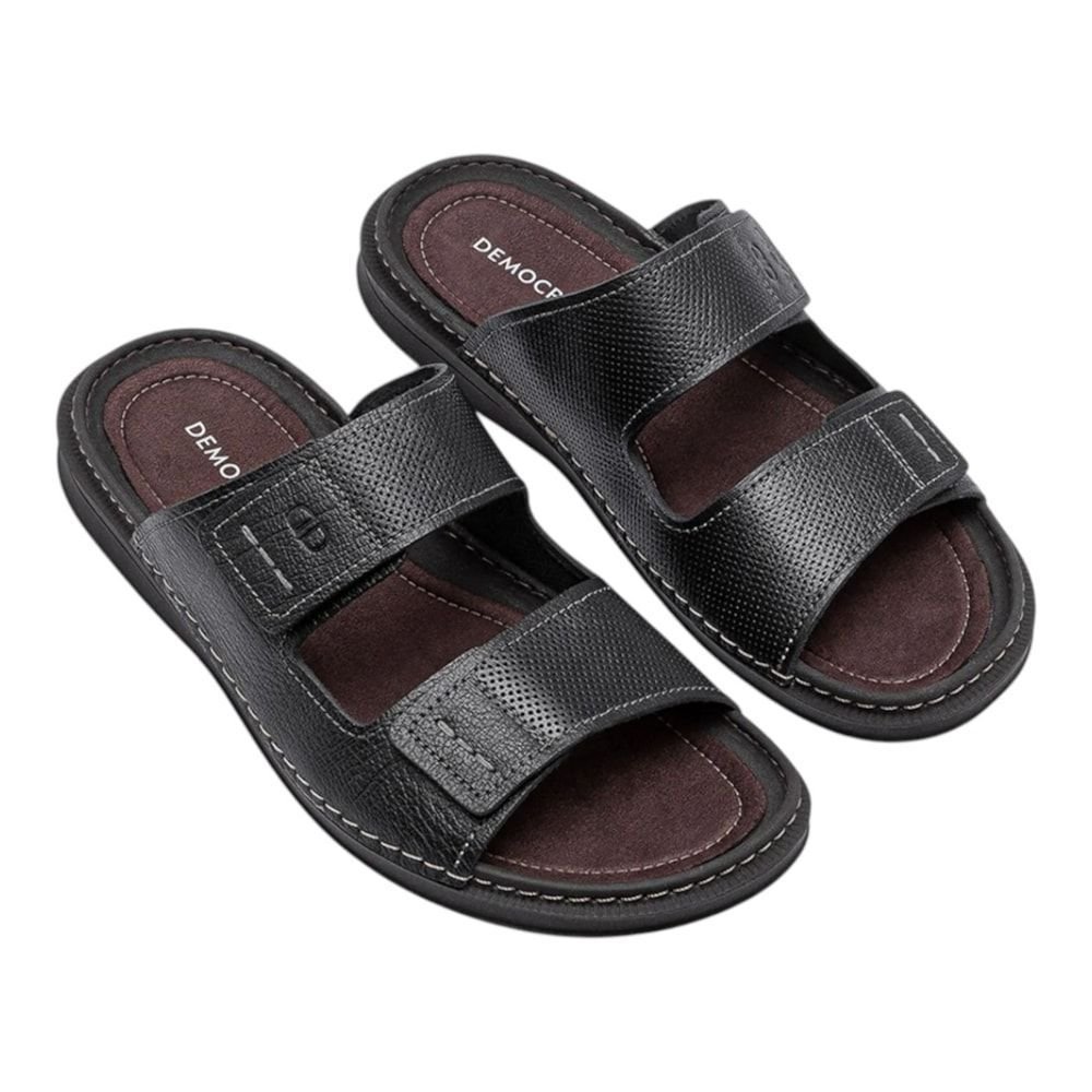 Sandália Democrata Lazy Masculino Preto 2