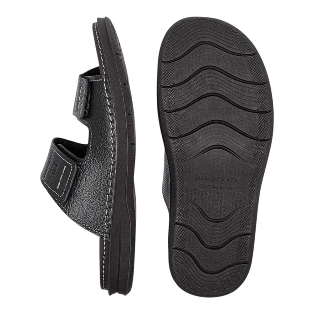 Sandália Democrata Lazy Masculino Preto 4
