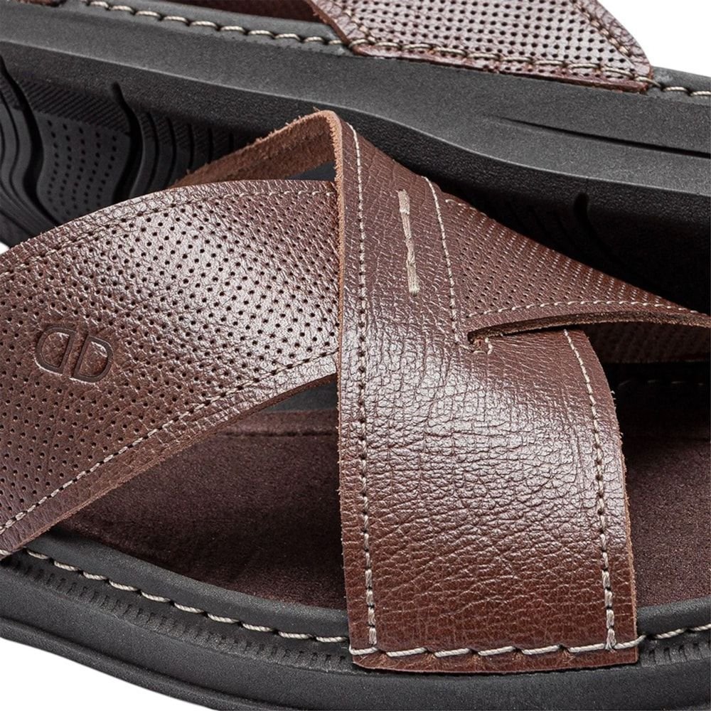 Sandália Democrata Easy Lazy Masculina Marrom 3