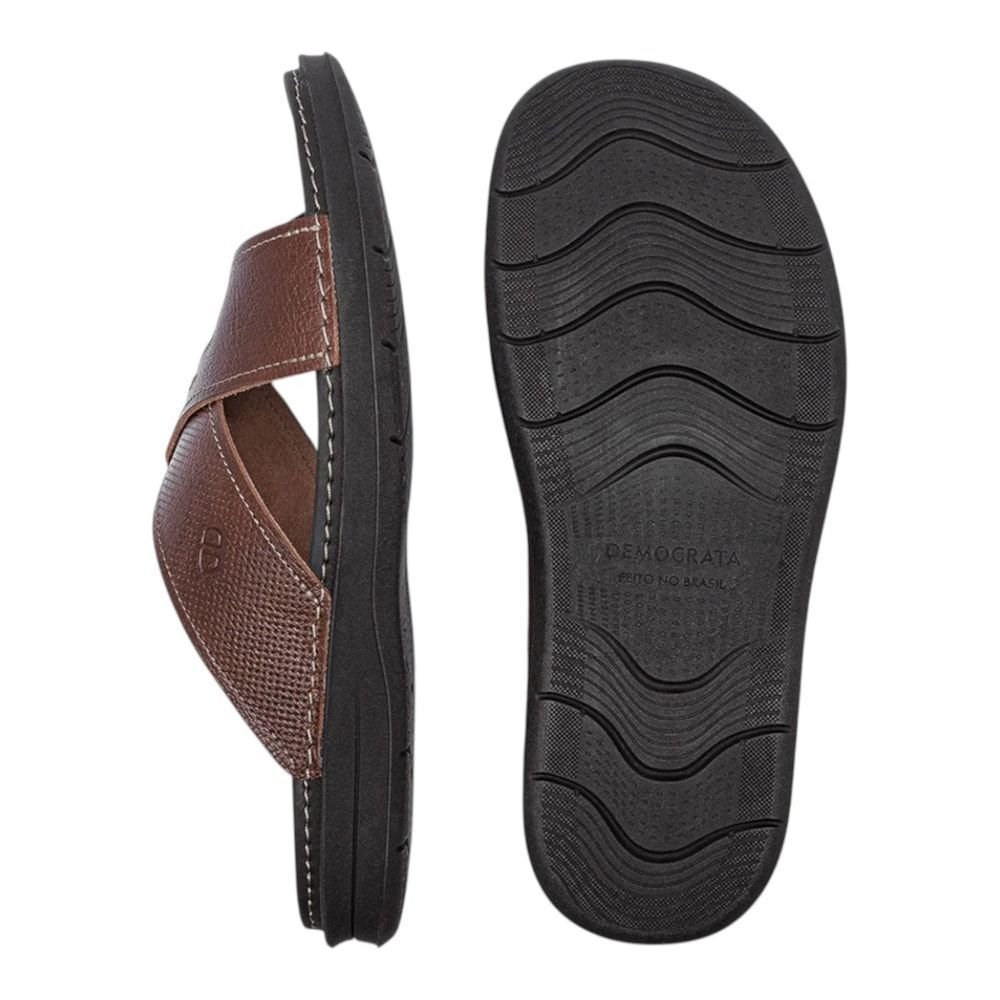 Sandália Democrata Easy Lazy Masculina Marrom 4