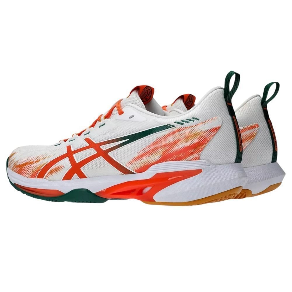 Tênis Asics Sonicsmash FF Padel Masculino Branco/Laranja 4