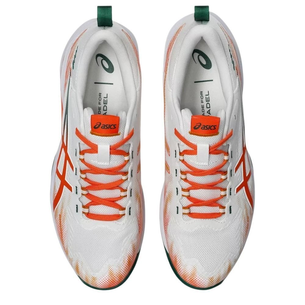 Tênis Asics Sonicsmash FF Padel Masculino Branco/Laranja 5