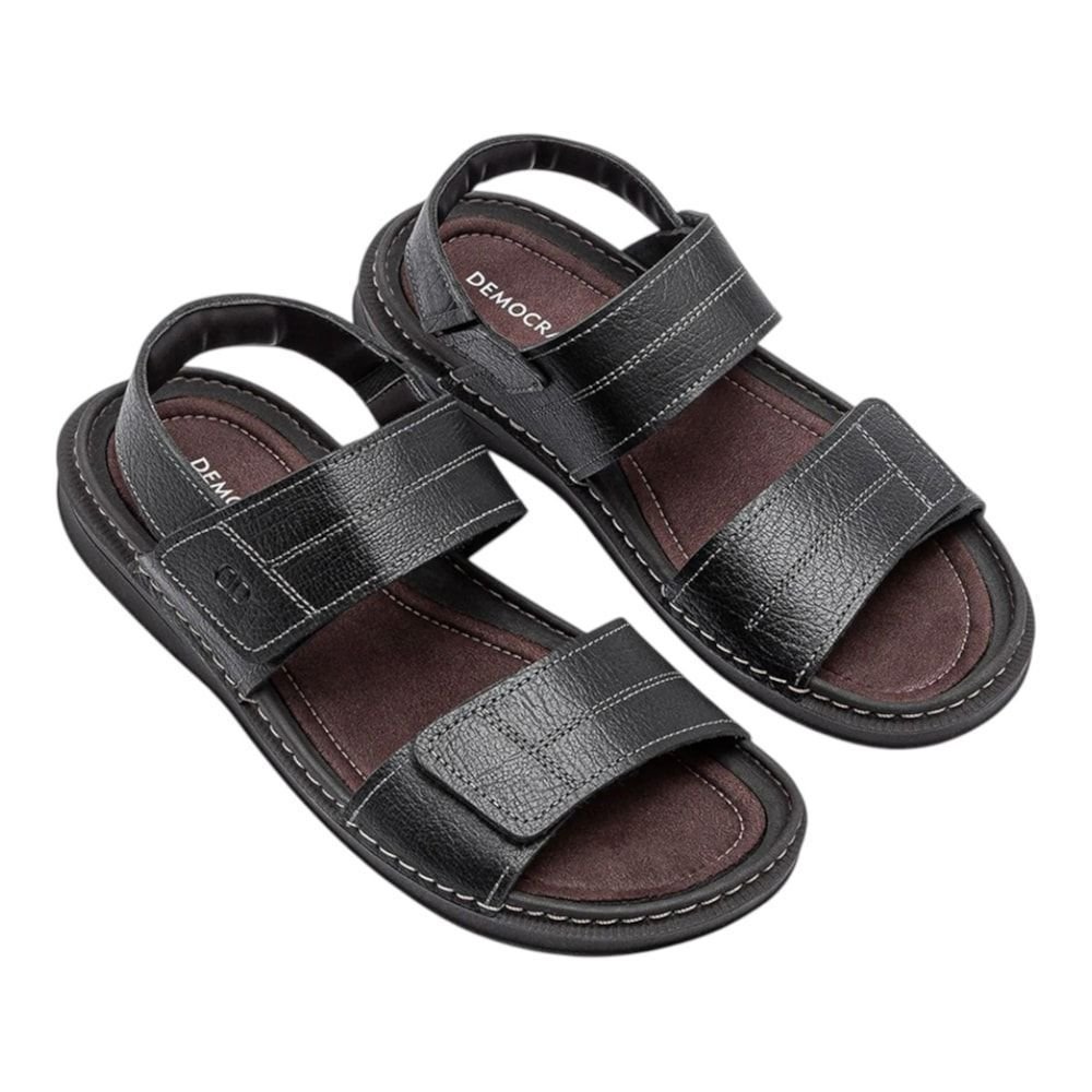 Sandália Democrata Lazy Masculina Preto 2