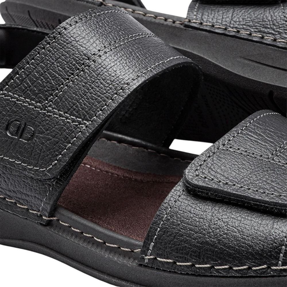 Sandália Democrata Lazy Masculina Preto 3