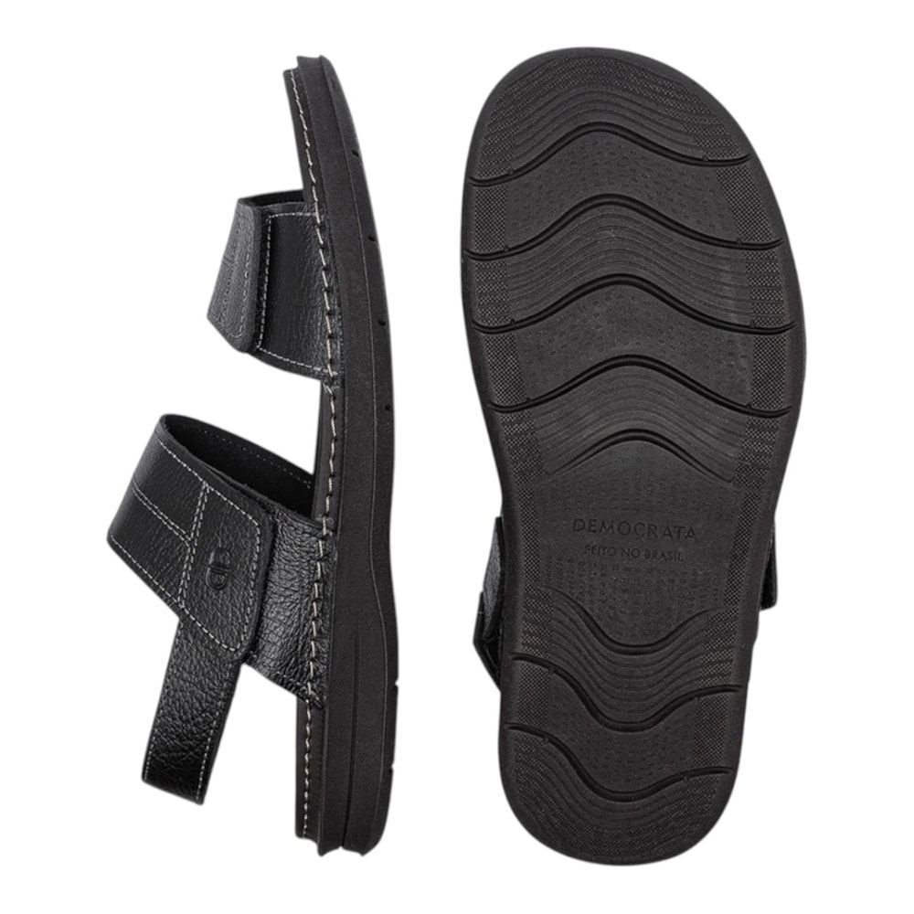 Sandália Democrata Lazy Masculina Preto 4
