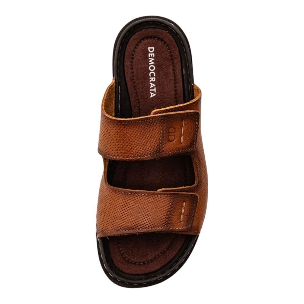 Chinelo Democrata Lazy Masculino Marrom 3